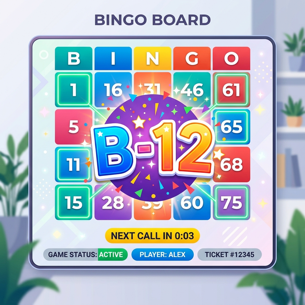 Pantalla de Proyección de Bingo